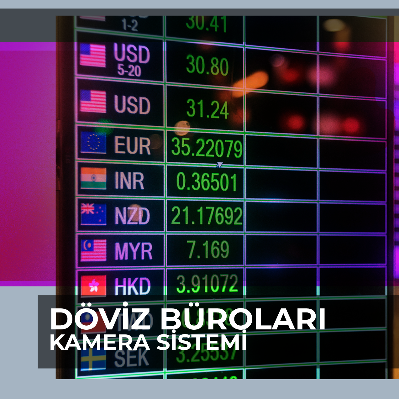 DÖVİZ BÜROLARI KAMERA SİSTEMİ