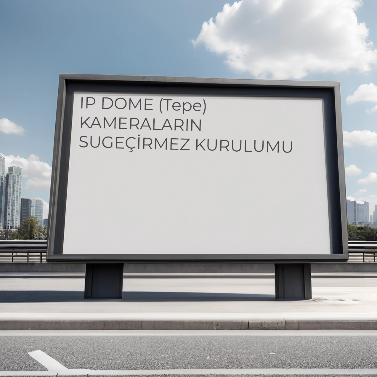 IP DOME (Tepe) KAMERALARIN SUGEÇİRMEZ KURULUMU