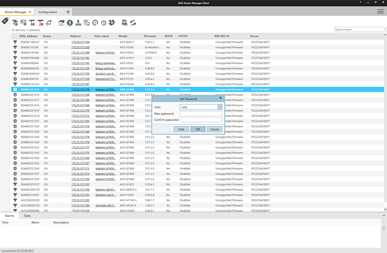 axis device manager