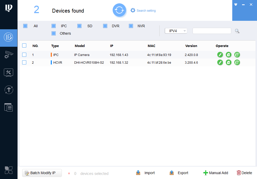 Dahua Config