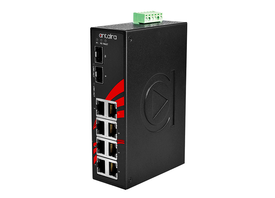 Antaira LNX-1002G-SFP-T Endüstriyel Ethernet Switch