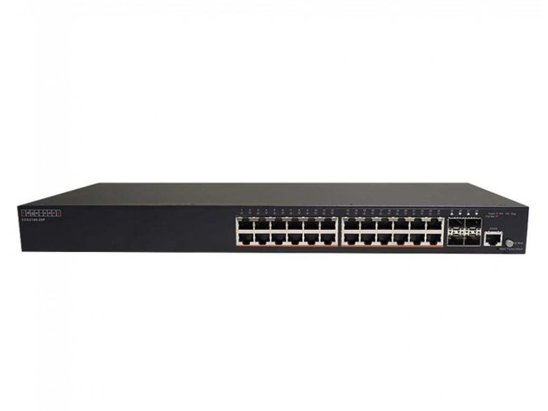 24 Port EdgecorE ECS2100 28P 10/100/1000 PoE Switch IP Kamera Güvenlik Sistemleri 24 Port EdgecorE ECS2100 28P 10/100/1000 PoE Switch IP Kamera Güvenlik Sistemleri