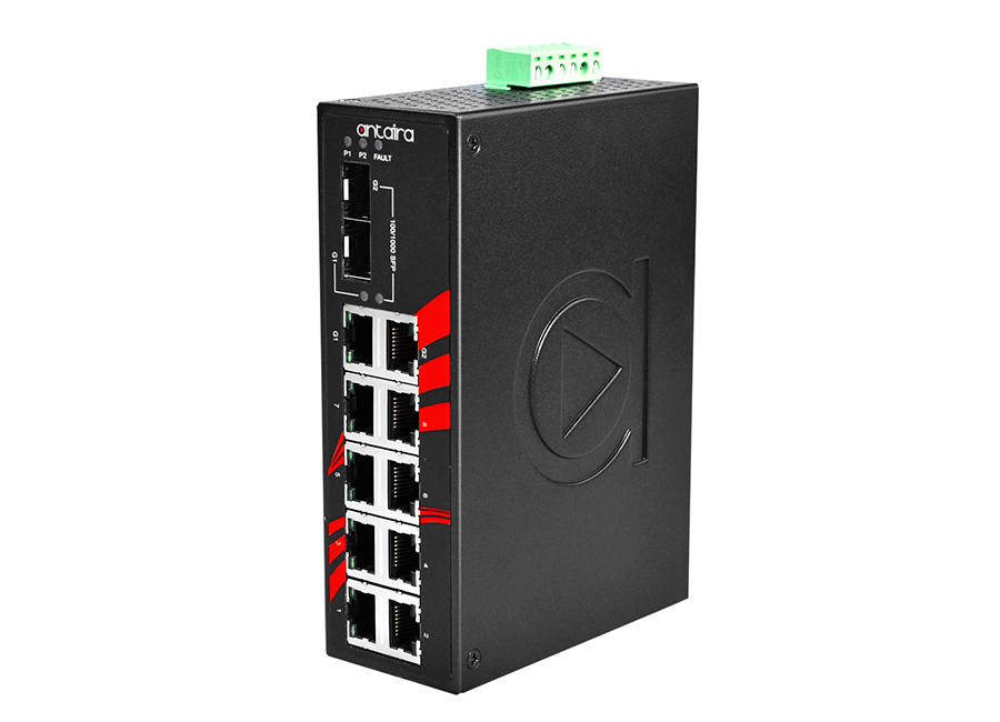 Antaira LNX-1002C-SFP Endüstriyel Ethernet Switch
