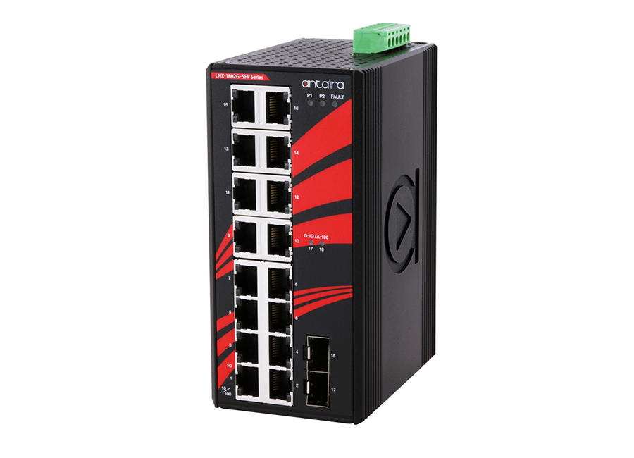Antaira LNX-1802G-SFP Endüstriyel Ethernet Switch